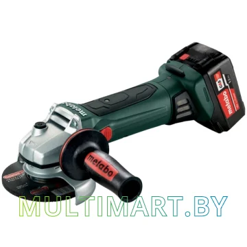 Угловая шлифмашина Metabo W 18 LTX 125 Quick (602174650) (с 2-мя АКБ 5.2 Ah)